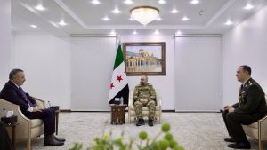 Şam Büyükelçisi Nuh Yılmaz, Suriye Savunma Bakanı Ebu Kasra ile bir araya geldi