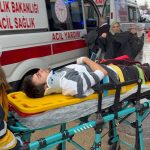 Samsun’da ameliyat yolunda kaza: Oğlu yaralandı