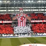 Sivasspor taraftarının Amedspor maçında yaptığı koreografi dikkat çekti