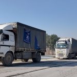 Suriye hükümeti, Aynularab’a 24 araç yardım malzemesi gönderdi