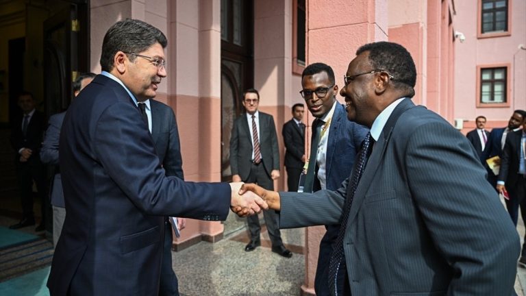 Yılmaz Tunç, Somalili mevkidaşı ile bir araya geldi