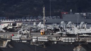 ABD’ye ait USS Gerald R. Ford uçak gemisi, Yunanistan’ın Girit Adası’na geldi