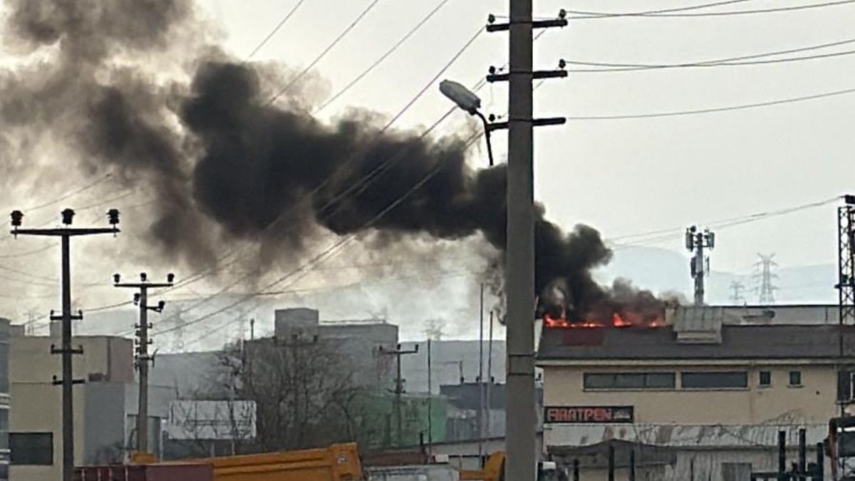 Ankara’da fabrika yangını