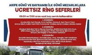 Büyükşehir’den Bayram’da Mezarlıklara Ücretsiz Ulaşım Hizmeti