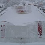 Erzincan’da kar yükü halı sahanın çatısını çökertti