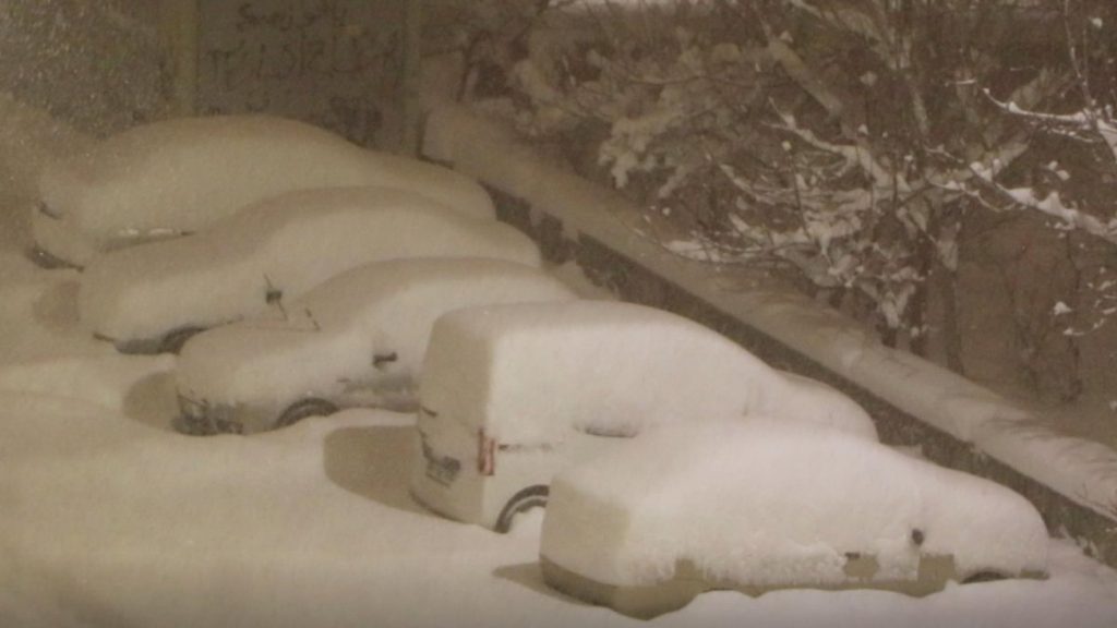 Erzurum’da kar yağışı etkili oluyor