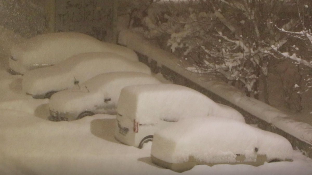 Erzurum’da kar yağışı etkili oluyor