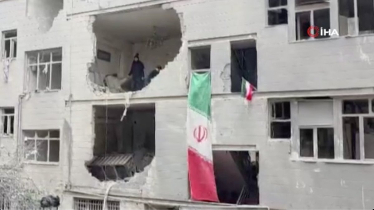 İran’ın başkenti Tahran’daki yıkım görüntülendi