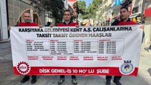 Karşıyaka Belediyesi’nde işçiler eylemde: Kişi başı 400 bin TL alacakları var