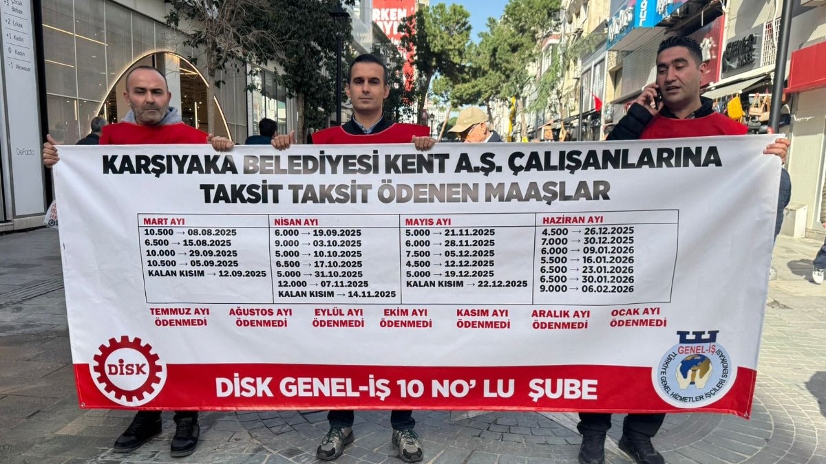 Karşıyaka Belediyesi’nde işçiler eylemde: Kişi başı 400 bin TL alacakları var