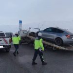 Kayseri’de kayak merkezinin otoparkında aracı ile drift atan sürücüye ceza kesildi