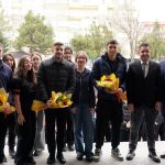 Kayserisporlu oyuncular lise öğrencileriyle buluştu