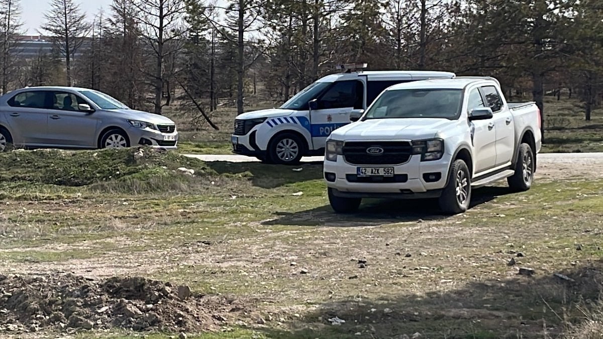 Konya’da park yanında kaçak kazı tespit edildi
