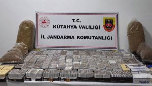 Kütahya’da kaçak tütün operasyonu