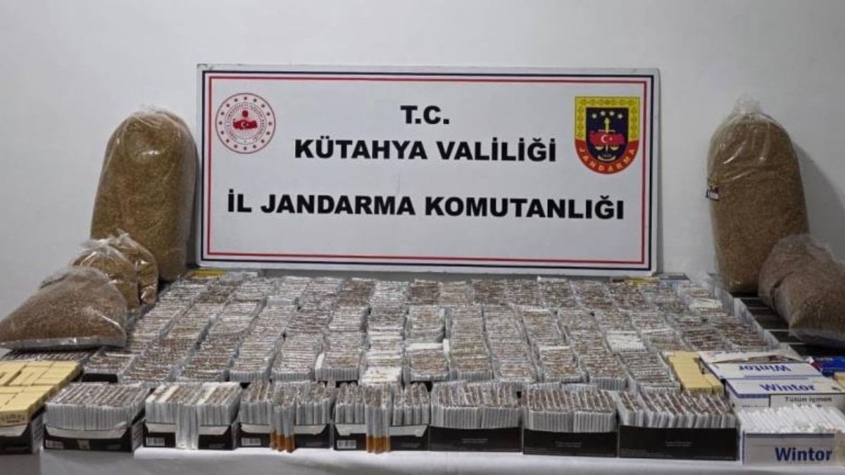 Kütahya’da kaçak tütün operasyonu
