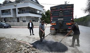 Kuzdere’de yama çalışmaları sürüyor