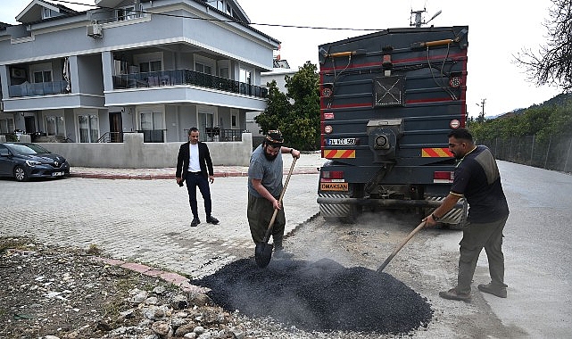 Kuzdere’de yama çalışmaları sürüyor