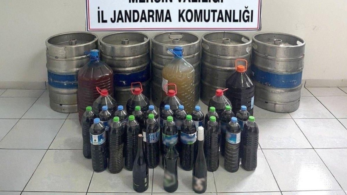 Mersin’de sahte içki operasyonu
