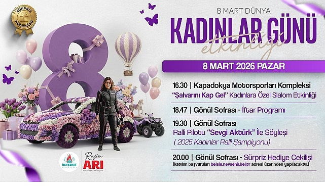 Nevşehir Belediyesi’nden 8 Mart’a Özel “Kadınlar Günü” Programları