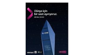 QNB Türkiye, Dünya Saati kapsamında Kristal Kule’de ışıklarını bir saatliğine kapattı
