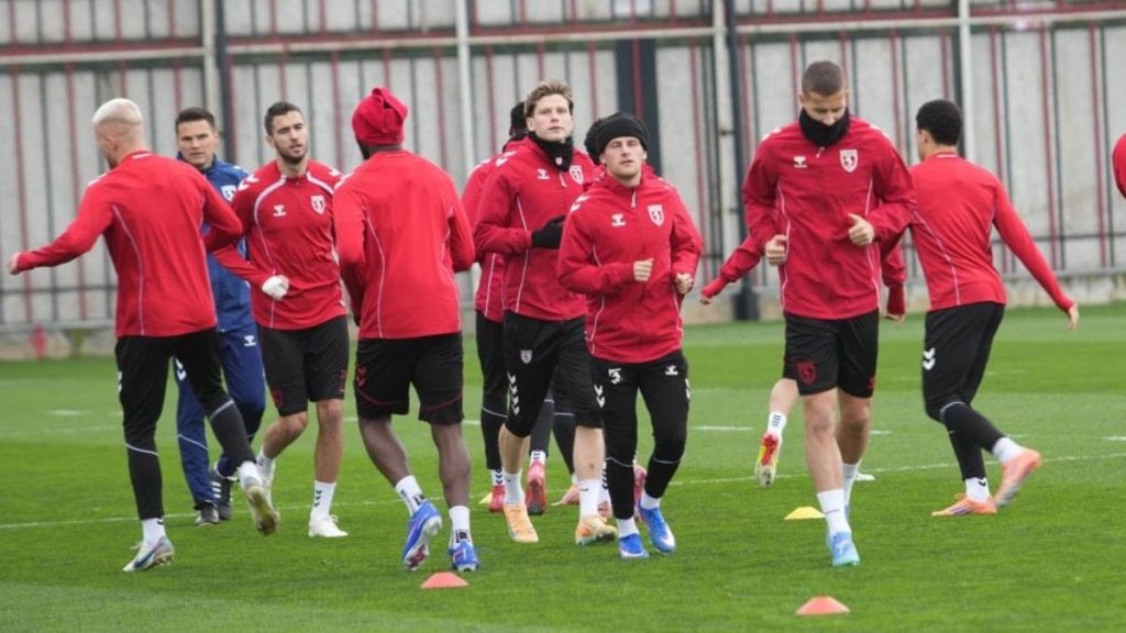 Samsunspor, Shkendija maçı hazırlıklarını tamamladı