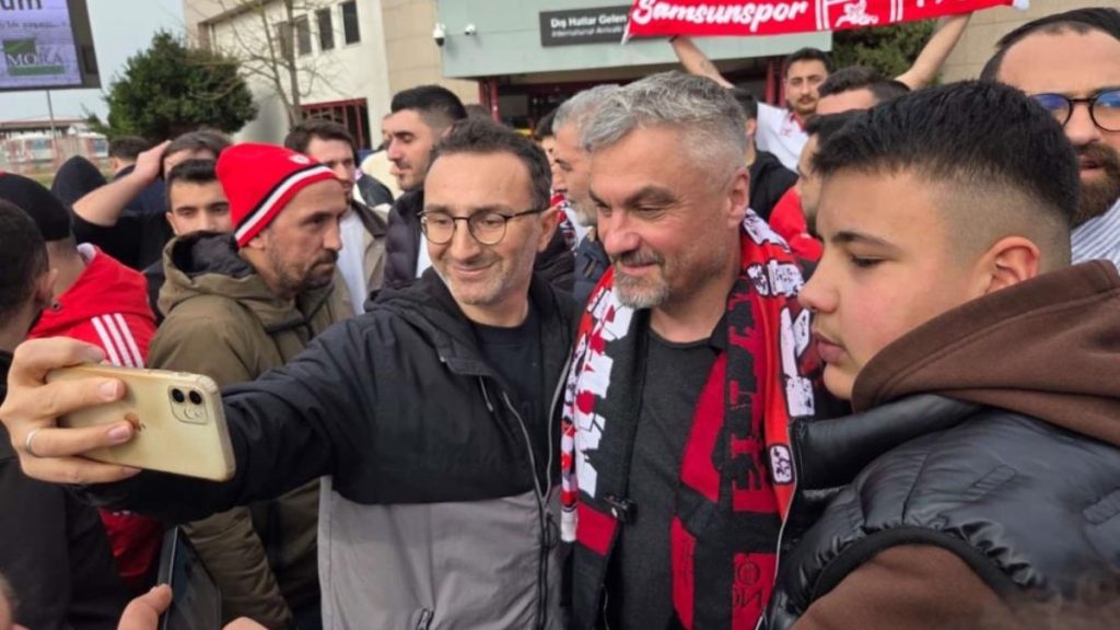 Samsunspor taraftarları, Thomas Reis’i duygusal vedayla uğurladı