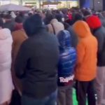 Times Meydanı’nda 2026’nın ilk teravih namazı kılındı