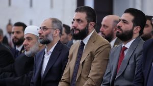 Ahmed eş-Şara, bayram namazını Halk Sarayı’nda kıldı