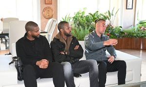 Fransız eski futbolcu Faty, Başkan Topaloğlu’nu ziyaret etti